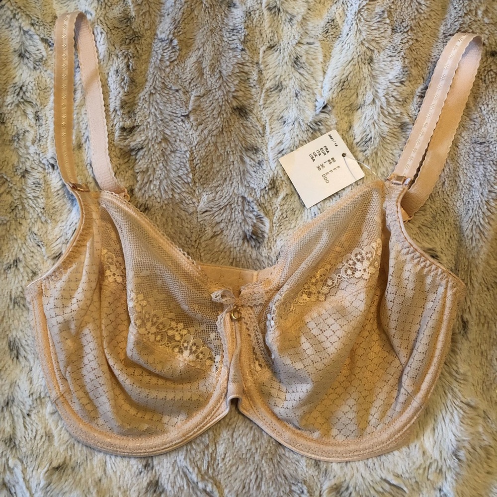 Chantelle underwire lace bra 30DDD(30F) BNWT